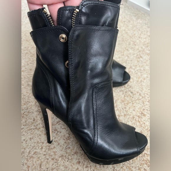 BCBGeneration Gavin Black Open Toe Bootie- size 8.5M - Picture 2 of 14